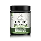 Savit's Dog Hip and Joint Supplement Chews - Dog Joint Supplement for Mobility - Canine Hip Support Pain Relief Supplements with Glucosamine, Turmeric, Chondroitin - Chicken Flavored - 180 Soft Chews