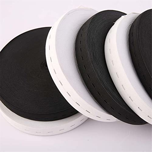 PULABO Elástico Elástico de Costura com Cordão Elástico de Costura e Costura 2 Peças Prático e Atrae