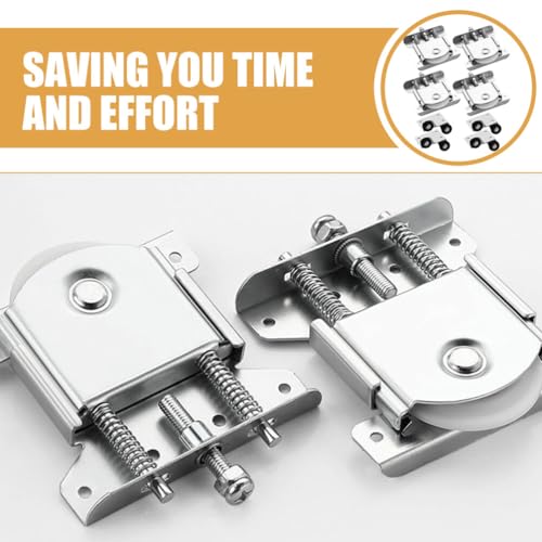 iplusmile 2 Conjuntos De Rolos De Porta Rodas De Porta Deslizante Polia Portas De Armários Deslizant