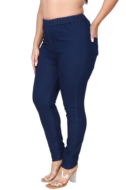 Image of Danbro Jeggings for Women | Slim Fit | Plus Size | high Waist | Stretchable Denim