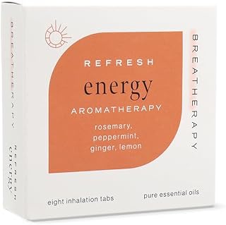 Aromatherapy Energy Patches - Pure Essential Oil Aroma Patch - Rosemary and Peppermint Essential Oils for Energy - 8-Pack