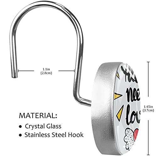 Crochets décoratifs de douche en acier inoxydable blanc haute résistance pour bain