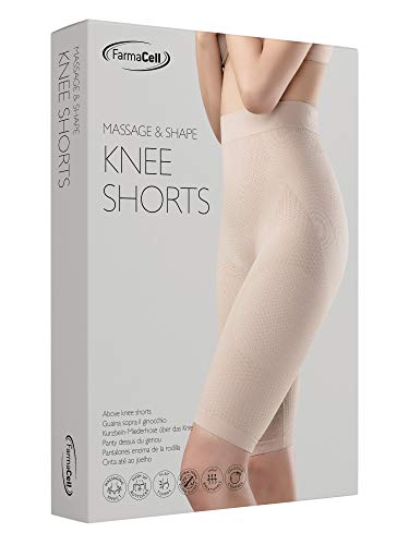 Farmacell 312 (White, S/M) Women's Push-Up Anti-Cellulite Control Shorts, 100% Made In Italy #TOP5