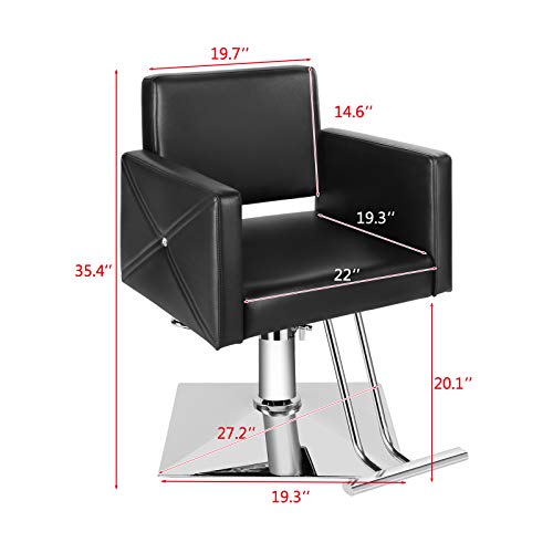 Artist Hand Salon Chair For Hair Stylist, Stylist Chair With Heavy Duty Hydraulic Pump, 360 Degrees Rolling Swivel Spa Beauty Equipment For Hair Stylist Women Man, Max Load Weight 330 Lbs #TOP1