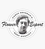 Pablo Escobar Logo - Sticker Graphic - Auto, Wall, Laptop, Cell, Truck Sticker for Windows, Cars, Trucks