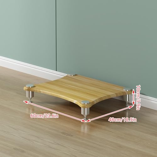 Support multimédia AV étagère bois meuble hifi pour composant stéréo - 3