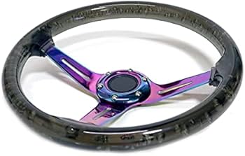Amazon | 14インチ クリスタル ステアリング ハンドル JDM ディープ