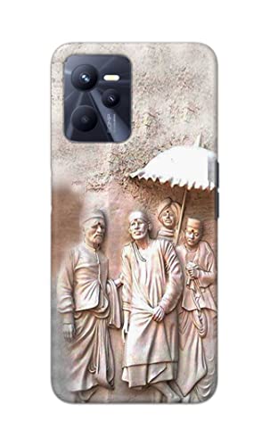 Image of PRINTFIDAA Printed Hard Back Cover Case for Realme C35 Back Cover (Sai Baba) -1803
