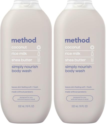 Image of Method Body Wash, Simply Nourish, Paraben and Phthalate Free, 18 oz (Pack of 2)