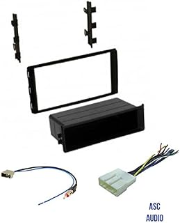 Premium ASC Car Stereo Dash Install Kit, Wire Harness, and Antenna Adapter to