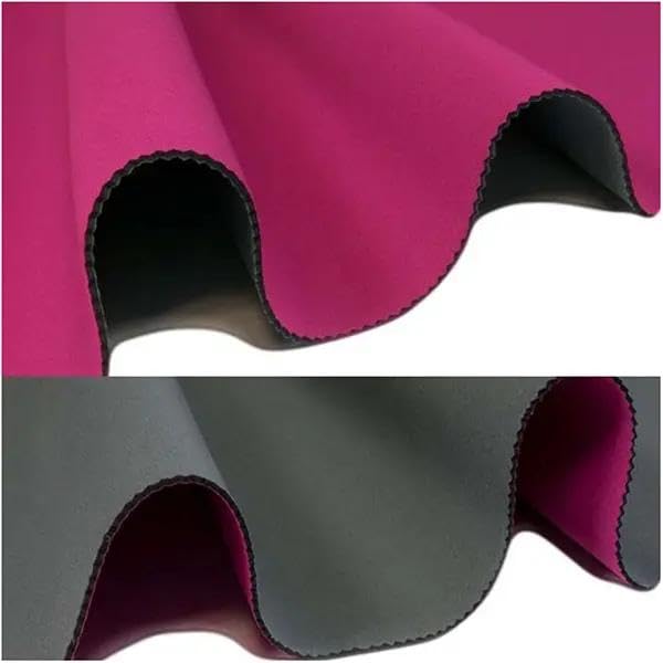 Kacperek - Neopren Stoff - Wärmeisolierender, Dicker Stoff - für Taucher, DIY-Projekte, Nähen - 135cm breit -0,5 Lfm - 3mm dick - 878g/mb, 651g/m2 - Hellgrün/Graphit