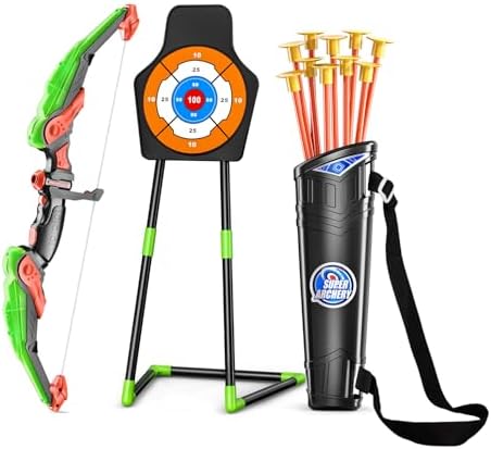 TEMI Bow and Arrow Set for Kids with LED