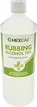 Hexeal 70% Rubbing Alcohol 1L – 1L Bottle of Lab Grade Isopropyl Alcohol 70% / Isopropanol – Cleaning Fluid, Disinfectant & Solvent for Paint Thinning – Degreaser & Sanitiser