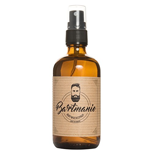Bartmanie Bartspray zur Bartpflege und Förderung des Bartwuchses, Bartwuchsmittel für einen kräftigen und vollen Bart (100ml), von Venize