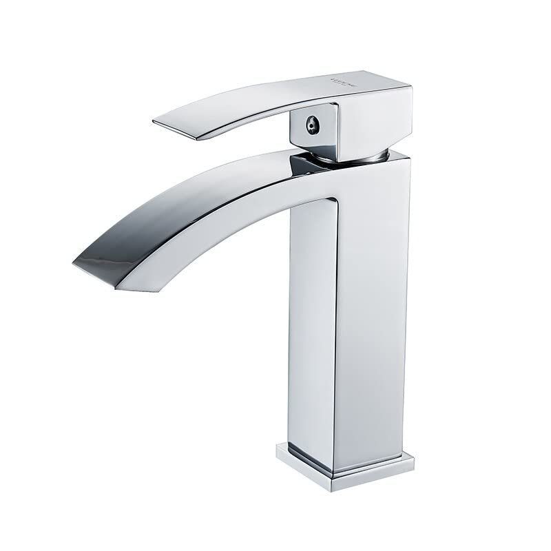 Robinet de bassin évier cuisson chaud froid monotrou noir arc