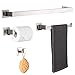 DUFU 4 Piezas Toalleros de Juego de Accesorios de Ferreteria de Baño de Pared con Toallero,Barra de Toallas,Soporte de Papel Higiénico,Gancho de Bata Acero Inoxidable Plata Cepillada