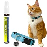 Cat Urination Deterrent Calming Collar, Anti-Pee & Anxiety Relief, Stop Cats from Urinating in House, Vet-Approved, Pet-Safe with Essential Oils (Niaouli)