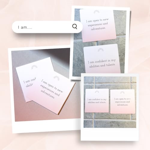 Image of inchI Am inch Affirmation Cards For The Shower - USA Made Tree-Free Waterproof & Durable, Easy To Stick And Remove To Mirror And Shower Tiles, No Adhesive Just Water