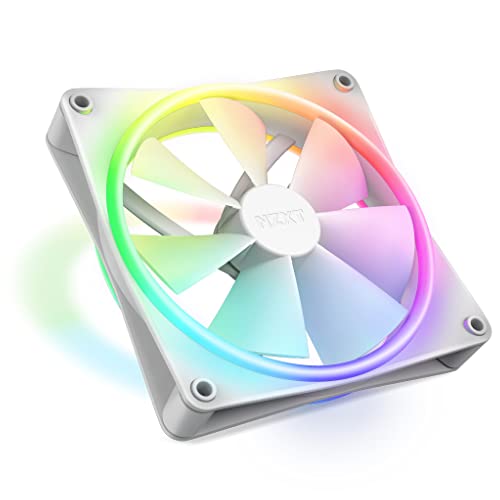 Nzxt F140 Rgb Duo - Rf-D14Sf-W1 - Ventola Rgb A Due Lati Da 140 Mm – 20 Led Indirizzabili Individualmente – Flusso D'Aria E Pressione Statica Bilancia