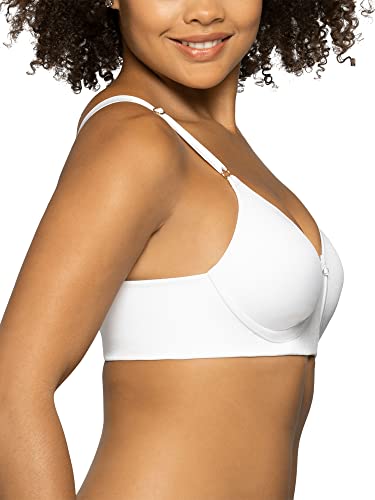 Vanity Fair Women's Full Coverage Beauty Back Smoothing Bra (34B-42D), Wirefree-White, 34Dd #TOP2