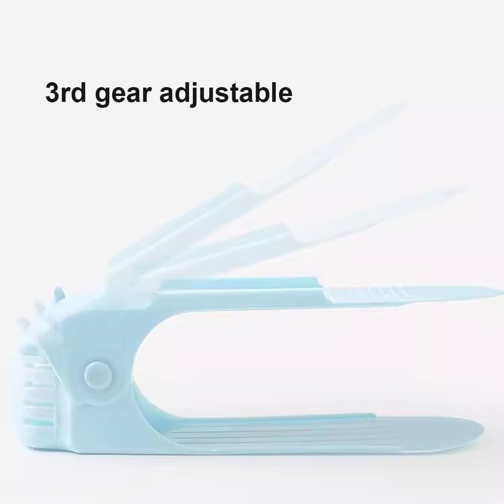 Shoe Slots Organizer 10 Piece Adjustable Height Shoe Slot Organizer, Space Saving Stacked Shoe Device (Color : A2, Size : 10pcs)