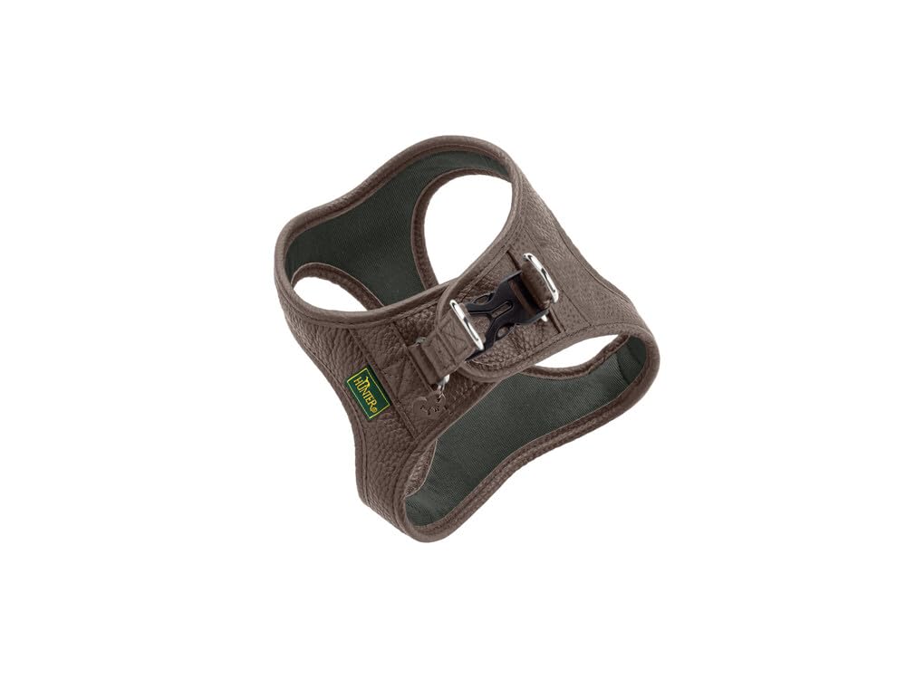 HUNTER hondenharnas LOVE, kleur: rood, zacht rundleer, ademende mesh-voering, met de hand genaaid hart, hoog draagcomfort, Made in Germany, maat: S