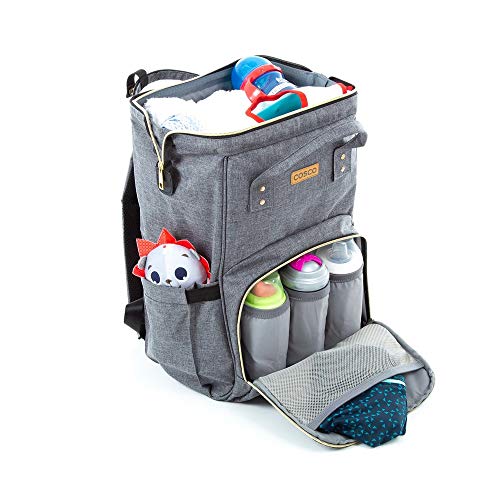 Cosco Kids, Mochila Multifuncional Peggy, Cinza Mescla