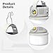 yeeplant Outdoor Solar Camping Lights, Portable with Dual Charging (Solar/Type-C), Strong Light, Abs Material