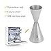 304 Stainless Steel Jigger, Dual Japanese All in One Glossy Bar Wine Measuring Cup, Bar Tool for Bartenders Cocktail Wine Mixing Home Parties Bars Restaurant(30 to 60ml)