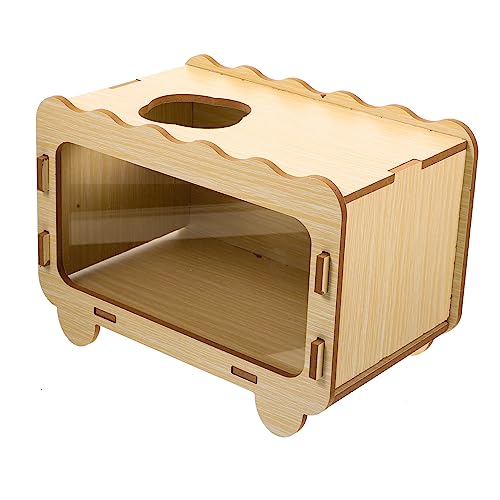 SUPVOX Mini Hamster House Toy Comfortable Sleeping Box Digging Tunnel Pet Hideout for Indoor/Outdoor Play