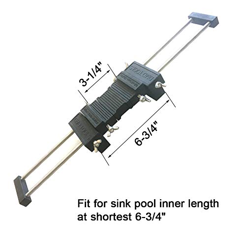 Scottchen Sharpening Stone Sink Bridge Whetstone Holder With Adjustable 17-3/4" No-Slip Rubber For Easy Honing 304 Stainless Steel #TOP6