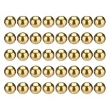 QUARKZMAN 40 Stk. Kugellagerkugeln, 7mm Durchmesser Präzisionsmassive Messingkugeln Industrielle Messingkugeln für Maschinen, Automobil und DIY