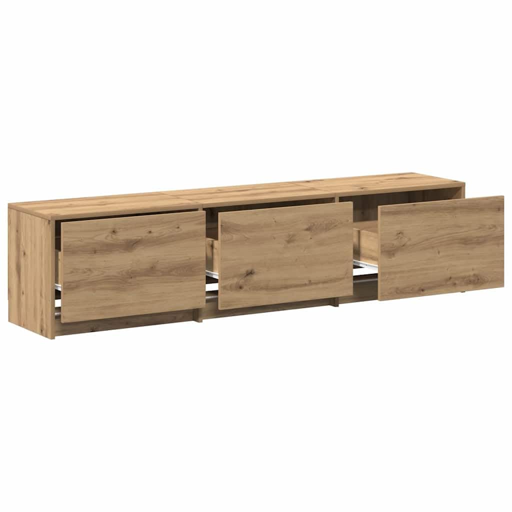 Madera resistente con luces LED ajustables modelo práctico Marrón 165x34x40