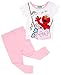 Sesame Street Girls' 4-Piece Cotton Pajama Set, Glam, 3T