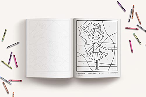 The Color By Number Book For Girls: Over 50 Cute Coloring Designs Including Mermaids, Unicorns, Princesses And More #TOP5