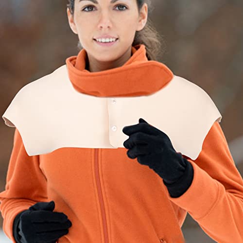 Bed Jacket Shoulder Neck Warmer Winter Elderly Shoulder Wrap Women Snuggle Shoulder Protector Cold Weather Keep Warm Shoulder Brace Snuggle Shawl for Women Apricot Blanket Shawl4