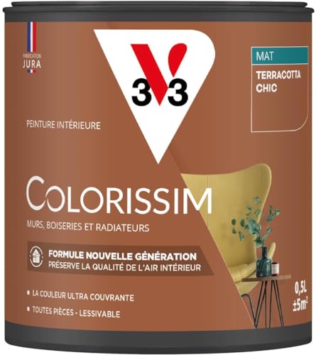 V33 Peinture multi-supports Colorissim® Terracotta chic Mat 0,5L