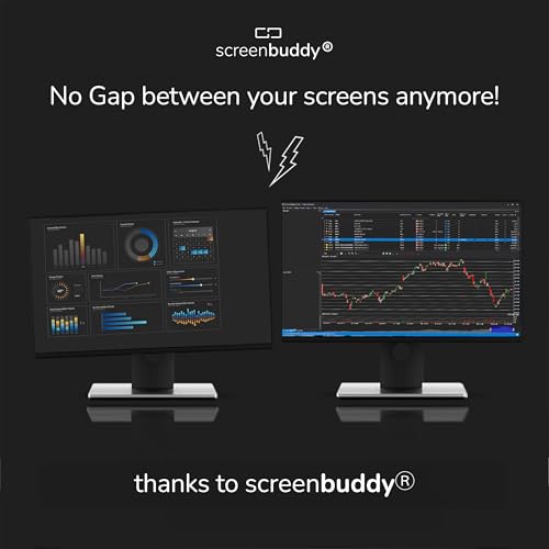 screenbuddy Set of 2, Magnetic Connection for Your Screens, Suitable for All Computer Monitors - Innovative Computer and Gaming Equipment - Thumbnail 2