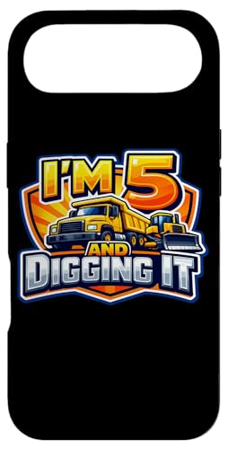I'm 5 And DiggingIt Boys 5�΂̒a���� ���݃g���b�N �X�}�z�P�[�X iPhone Air �p