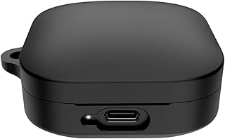 جراب حماية خلفي لموبايل شاومي ريدمي بادز 6، مصنوع من السيليكون بتصميم رفيع للغاية، جراب حماية مقاوم للصدمات والخدش، أسود