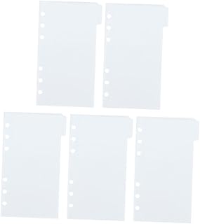 TEHAUX 1 Conjunto De Clipes De Fichário Pastas Blocos De Notas Fichário Sacos De Folhas Soltas Fichário Bolsa Fichário Divisores Fichário Sacos De Dinheiro Folhas Soltas Livro Fichário