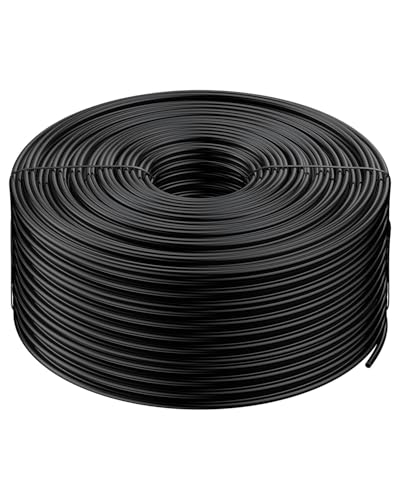 Pawfly 152 m Tuyau d'irrigation Goutte à Goutte 6,35 mm, Tube PE Noir pour Jardin, Tuyau Aveugle pour système…