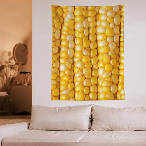 Tapiz vertical de maíz con diseño divertido para transformar tu sala de estar 6