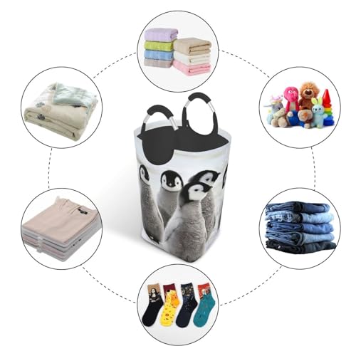 Panier à linge pingouin pliable pour ranger le dortoir