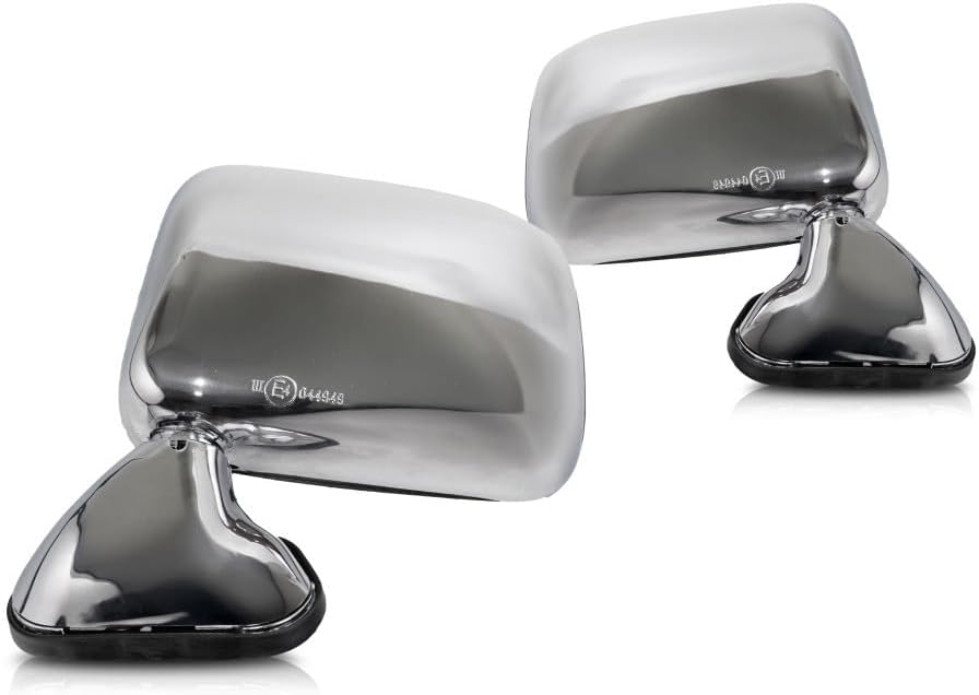 For Toyota Pickup 1989-1995 Door Mirror Driver and Passenger Side | Pair | Manual | Non-Heated | Replacement For 8794089141, 8791089143 | TO1320122, TO1321122