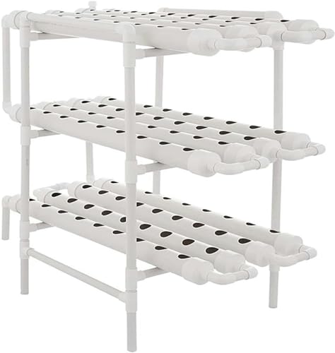 水耕栽培 ポット 水耕栽培キット ハイドロポニクス成長システムタワー、PVCパイプ、108ホール、野菜を植えるための屋内ガーデンシステムトールハイドロポニックスシステム屋外 栽培キット きのこ 野菜 トマト 水栽培 容器 大 0823