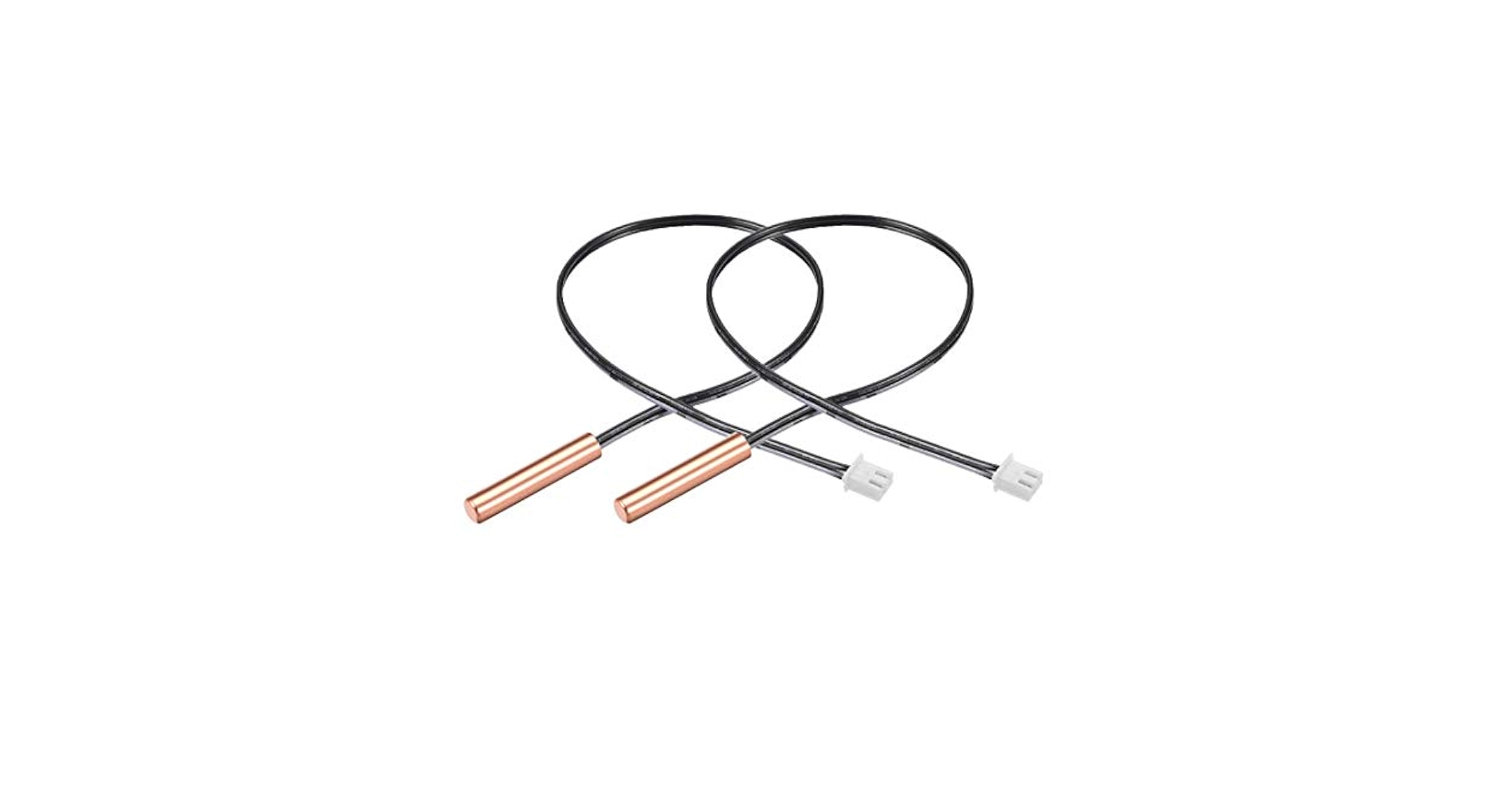 2 Sensori Temperatura NTC 20K Per Condizionatori - Sonda Termistore In Rame Da 40cm