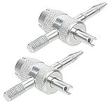 EASYTOO 2 Park Tire Valve Tools,4-in-1 Valve Core Tool Multifunctional Valve Wrench for Automobile T