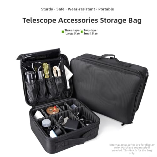 Bolsa de transporte para equipos de astronomía FACAIIO grande con interior modular 6