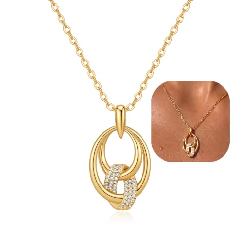 18K Gold Pendant Necklaces for Women